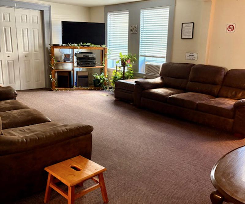 Interior of a sober living environment